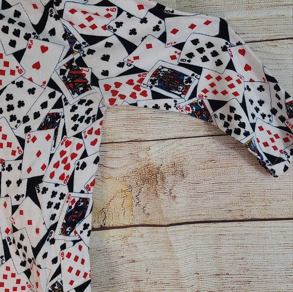 VINTAGE Carrie Allen card shirt , Sz L